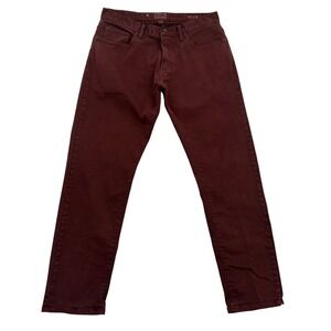 Todd Snyder Slim Fit Jeans Mens 31x30 Burgundy Red Stretch Designer Preppy Chino